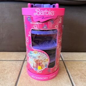 Barbie Accessory Case No Drawers Cylinder‎ Doll Organizer Mattel Vintage 1991